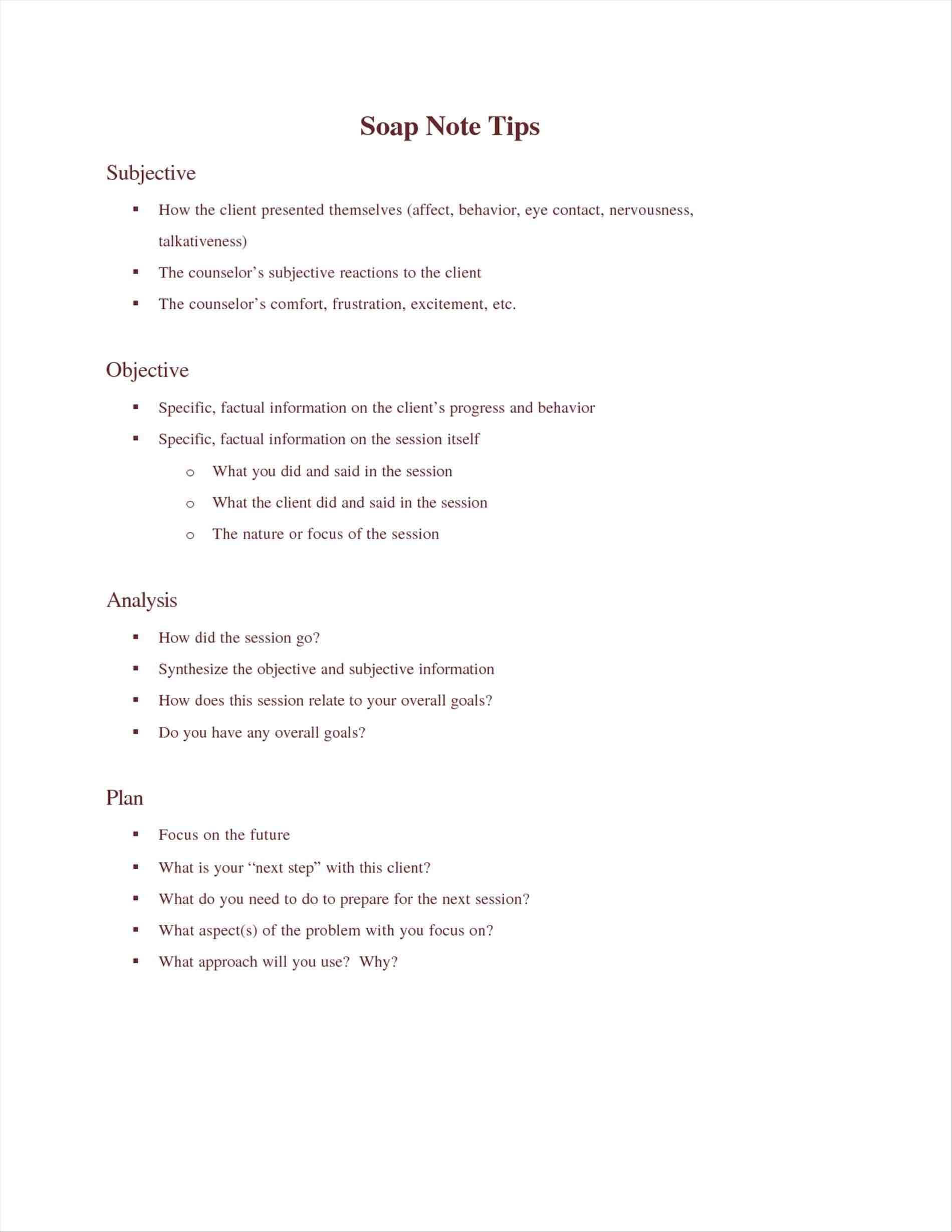 Soap Notes Example Mental Health – Beni  | Counseling With Soap Report Template