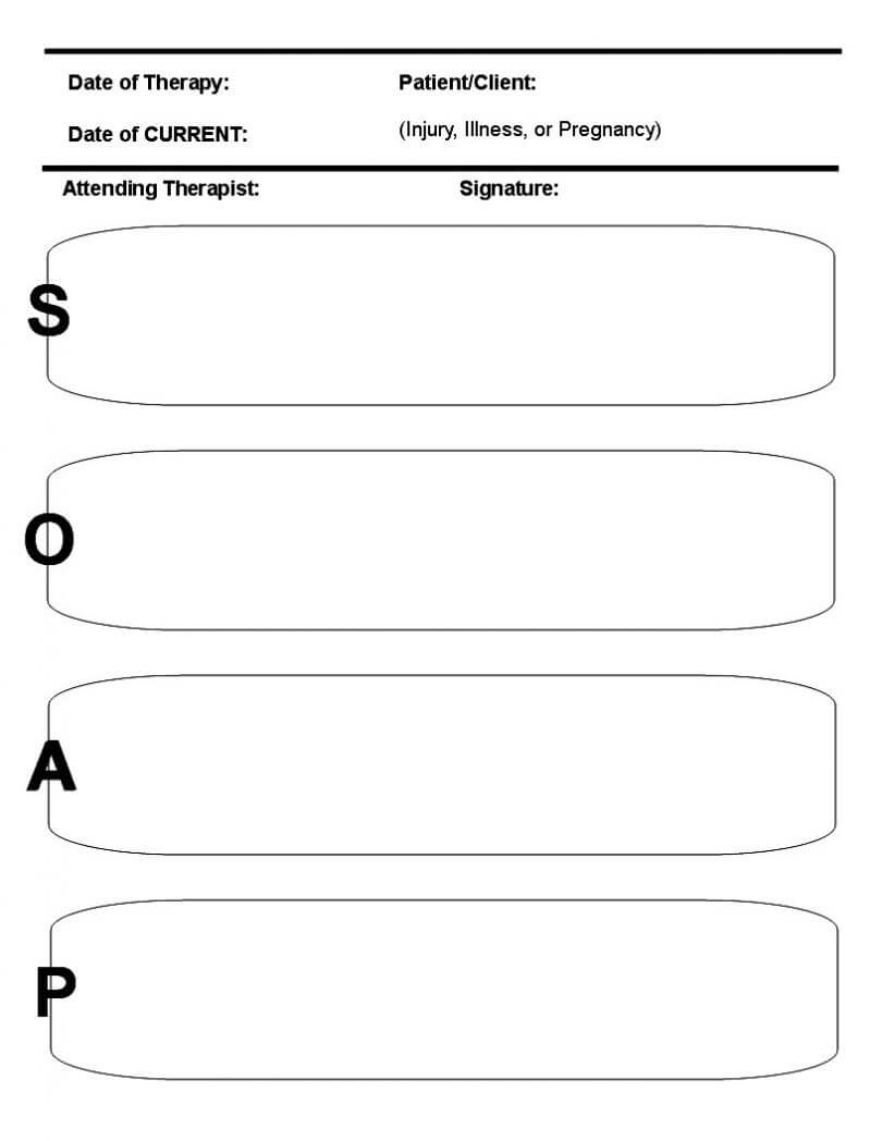Soap Notes Example | Soap Note Template With Regard To Blank Soap Note Template