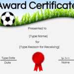 Soccer Award Certificate Templates Free Word Stock Photos Hd Intended For Soccer Award Certificate Templates Free