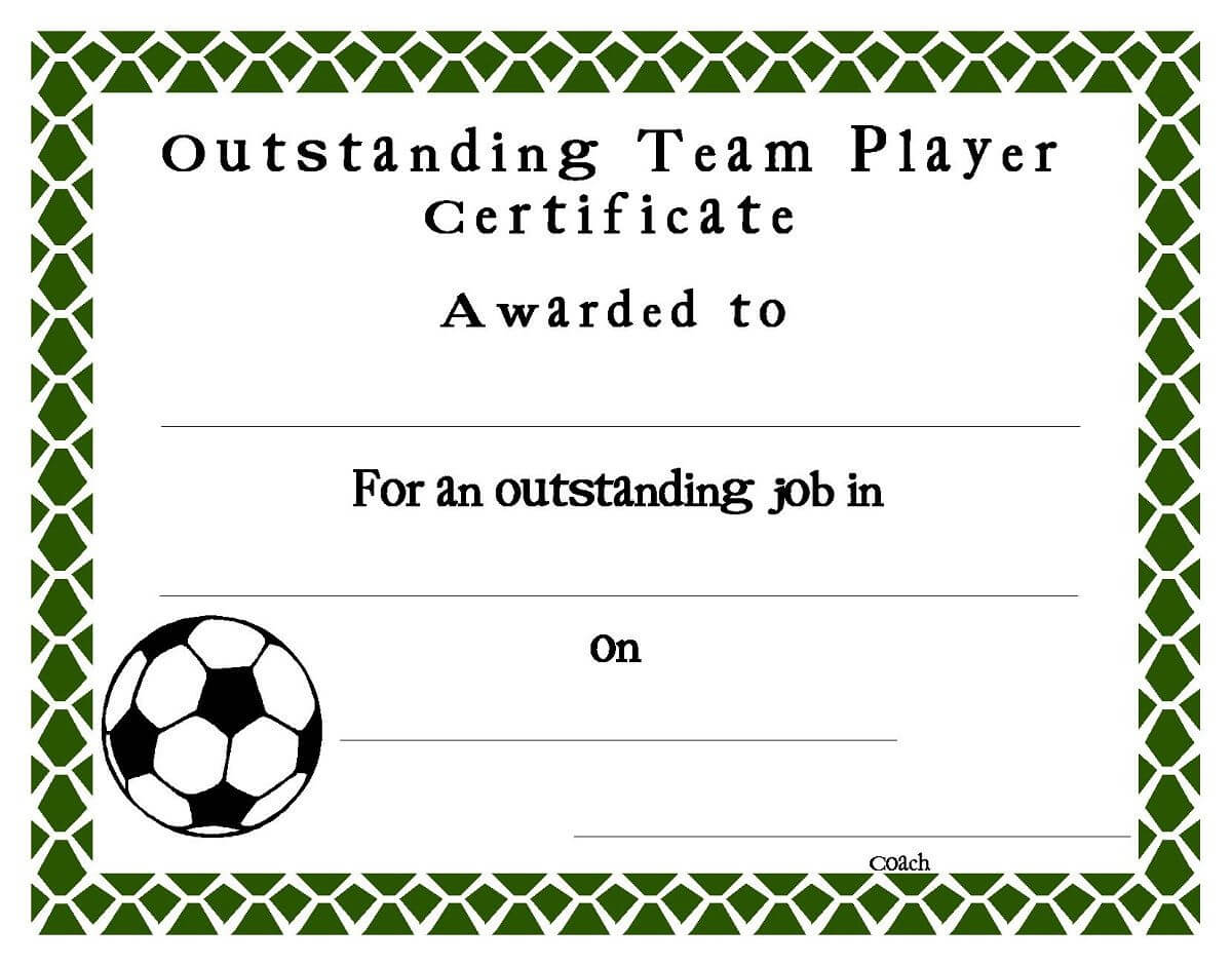 Soccer Award Certificates Template | Kiddo Shelter | Blank For Football Certificate Template