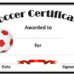 Soccer Award Certificates Template | Kiddo Shelter | Blank Pertaining To Soccer Certificate Template Free