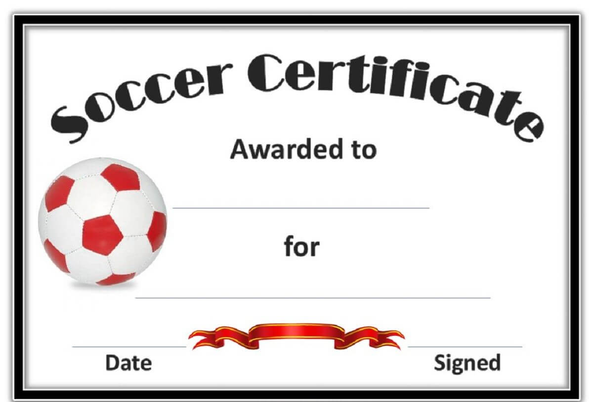 Soccer Award Certificates Template | Kiddo Shelter | Blank With Regard To Soccer Certificate Template