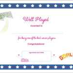 Soccer Printable Award Certificate (Us Spelling) – Lottie Dolls Regarding Soccer Award Certificate Templates Free