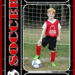 Soccer Sports Trader Card Template For Photoshop Balls And Net. 2019 Season. Regarding Soccer Trading Card Template
