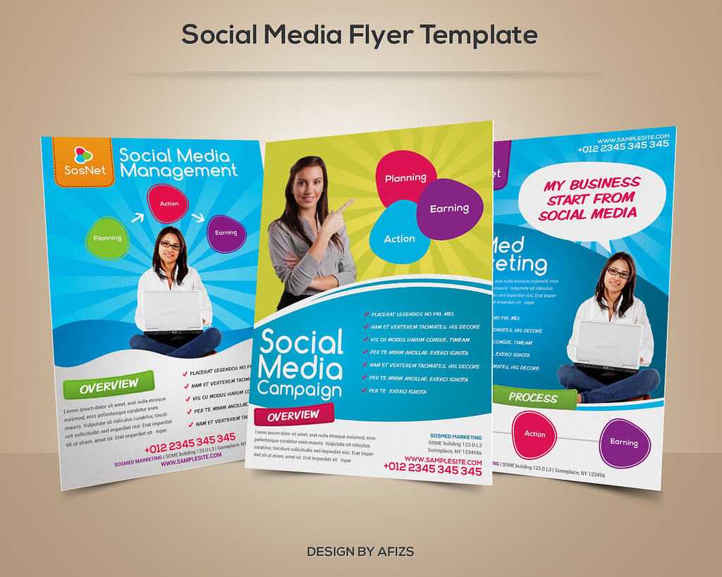 Social Media Flyer Template | Download Psd File Here: Graphi With Regard To Social Media Brochure Template