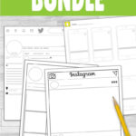 Social Media Template Bundle Instagram, Snapchat, & Twitter With Regard To Book Report Template In Spanish