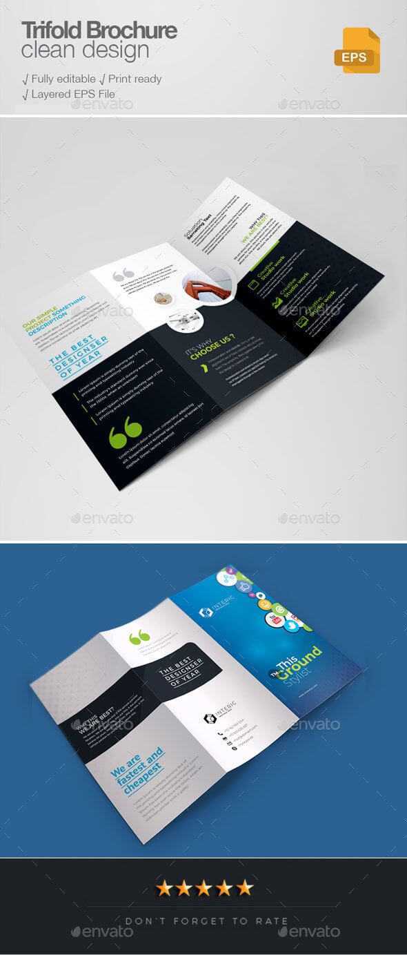 Social Media Tri Fold Brochure | Brochure Templates In Social Media Brochure Template