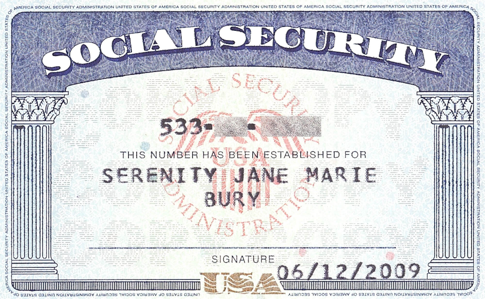 Social+Security+Card+Blank | General | Social Security Inside Ssn Card Template