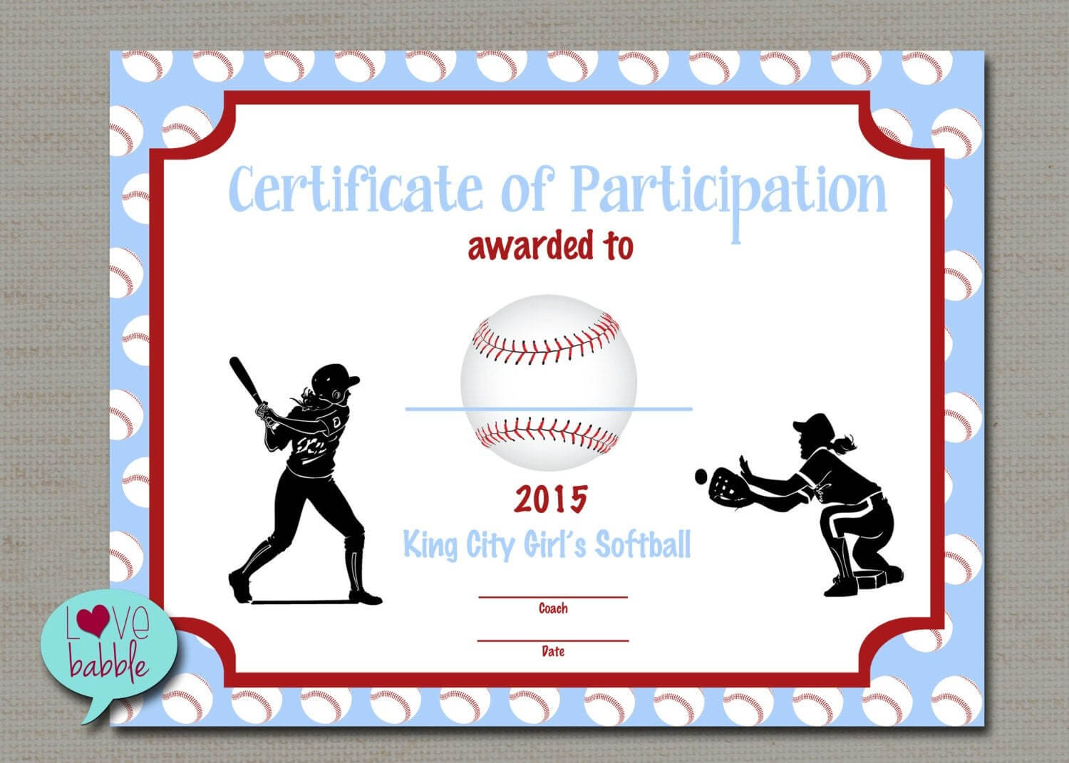 Softball Certificate Templates Free - 10+ Professional Throughout Softball Certificate Templates