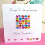 Sorry You're Leaving Card – Handmade And Personalised Leaving Card, Perfect  For New Job, Retirement, Etc. Customised With Name Regarding Sorry You Re Leaving Card Template