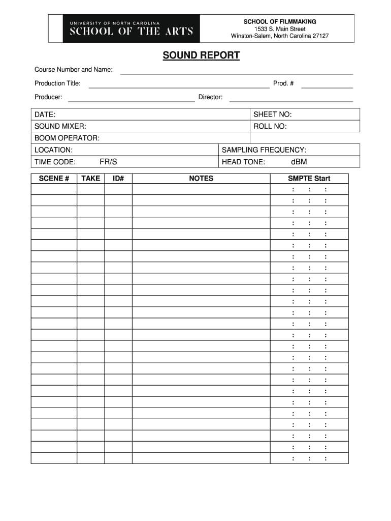 Sound Report Template – Berkshireregion With Sound Report Template