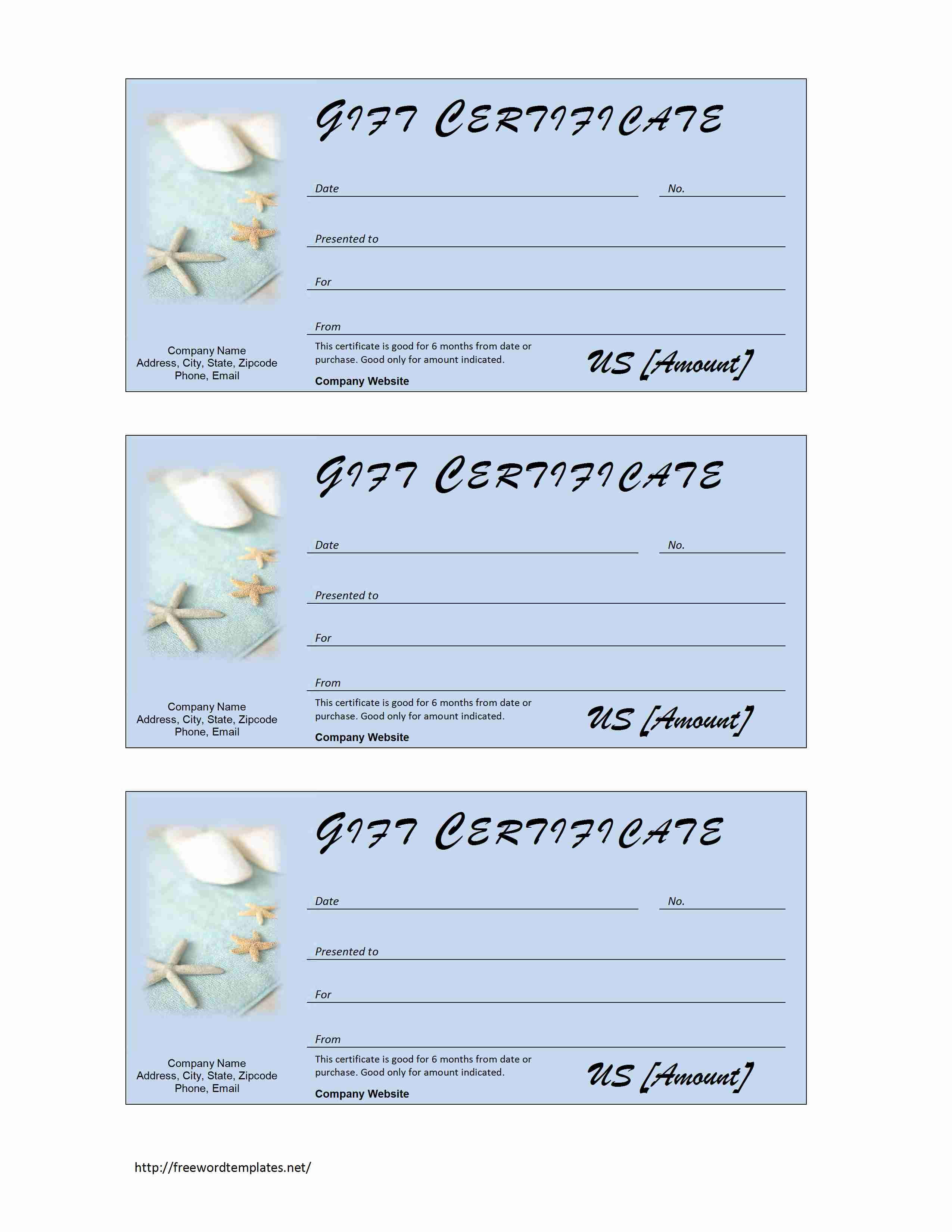 Spa Gift Certificate Throughout Spa Day Gift Certificate Template