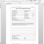 Special Incident Report Template | Bnk110 1 Regarding Computer Incident Report Template