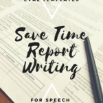 Speech & Language Standardized Evaluation Report Template Throughout Speech And Language Report Template