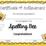 Spelling Bee Invitations Regarding Spelling Bee Award Certificate Template