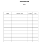 Sponsor Form Template – Hizir.kaptanband.co For Blank Sponsorship Form Template