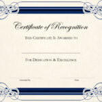 Sports Cetificate | Certificate Of Recognition A4 Thumbnail Inside Teacher Of The Month Certificate Template