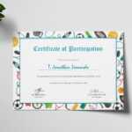 Sports Participation Certificate Template Inside Certificate Of Participation Template Word