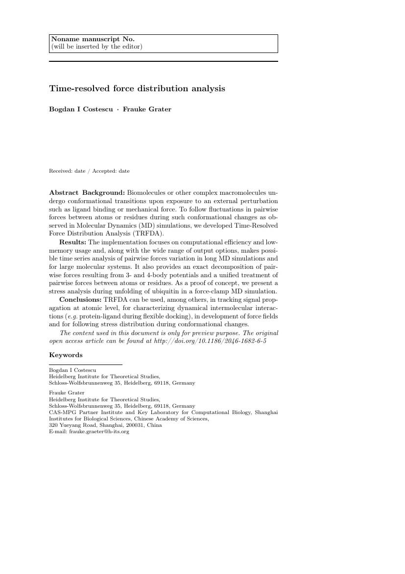 Springer - Journal Of The Institution Of Engineers (India Pertaining To Journal Paper Template Word