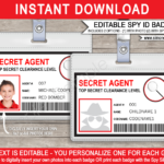 Spy Id Card Template Choice Image – Template Design Ideas In Mi6 Id Card Template