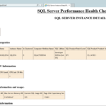 Sql Server Health Check Using Powershell And T Sql In Sql Server Health Check Report Template