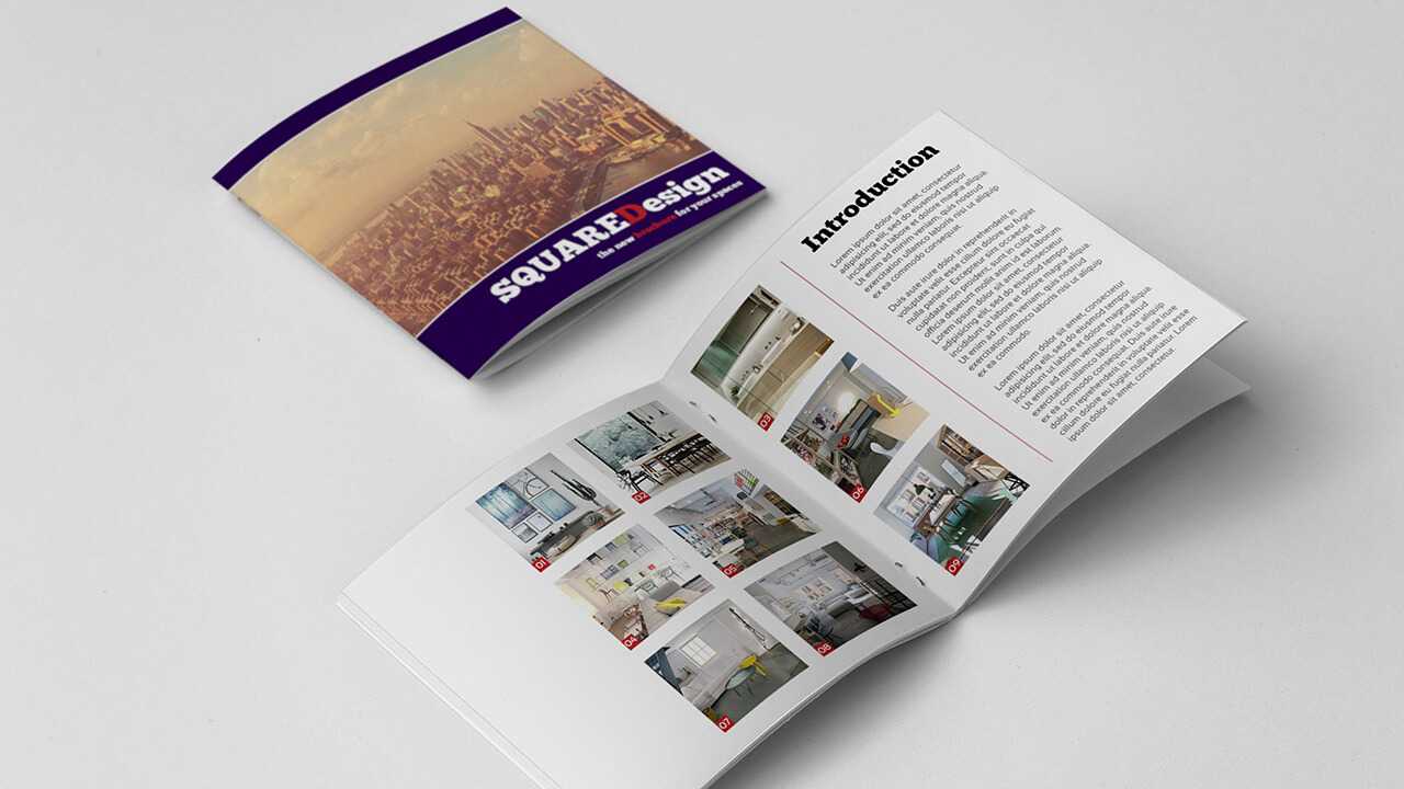 Square Design Brochure Template In Membership Brochure Template