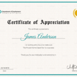 Staff Appreciation Certificate Template Pertaining To Employee Recognition Certificates Templates Free