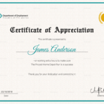 Staff Appreciation Certificate Template Pertaining To Employee Recognition Certificates Templates Free