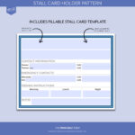 Stall Card Holder Pattern + Printable Stall Card With Horse Stall Card Template