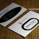 Standard Black And White Business Cards Templates Free In Black And White Business Cards Templates Free