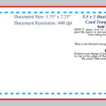 Standard Business Card Blank Template Photoshop Template pertaining to Blank Business Card Template Psd