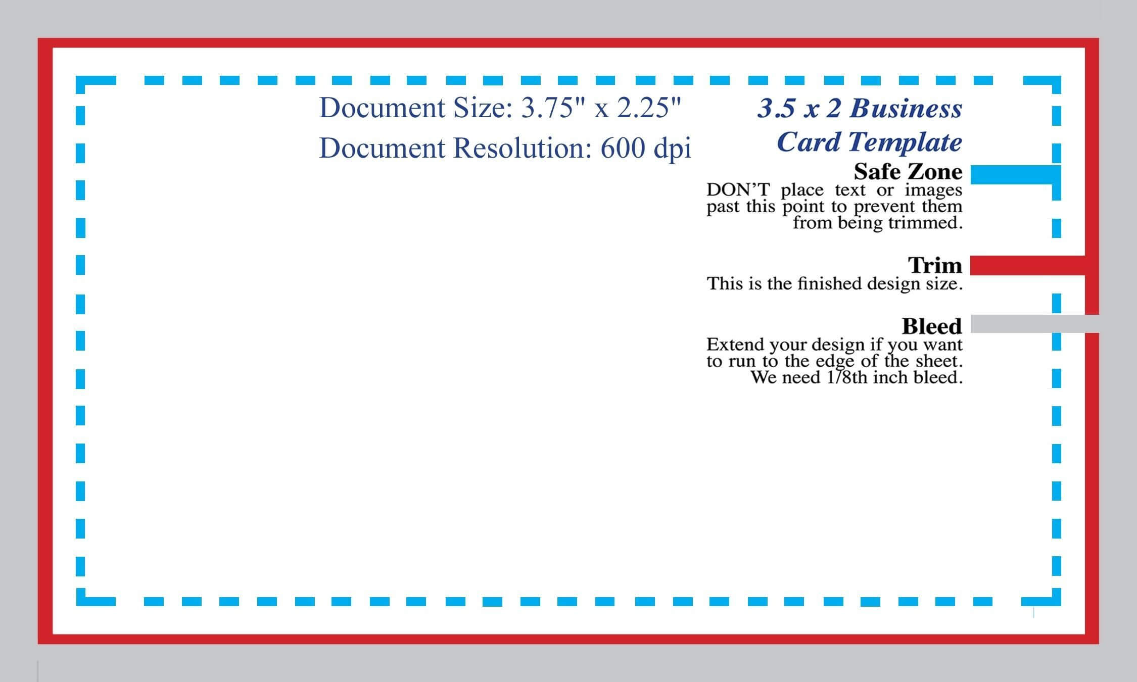 Standard Business Card Blank Template Photoshop Template Within Business Card Size Template Psd