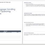 Standard Operating Procedures Templates | Smartsheet With Regard To Procedure Manual Template Word Free