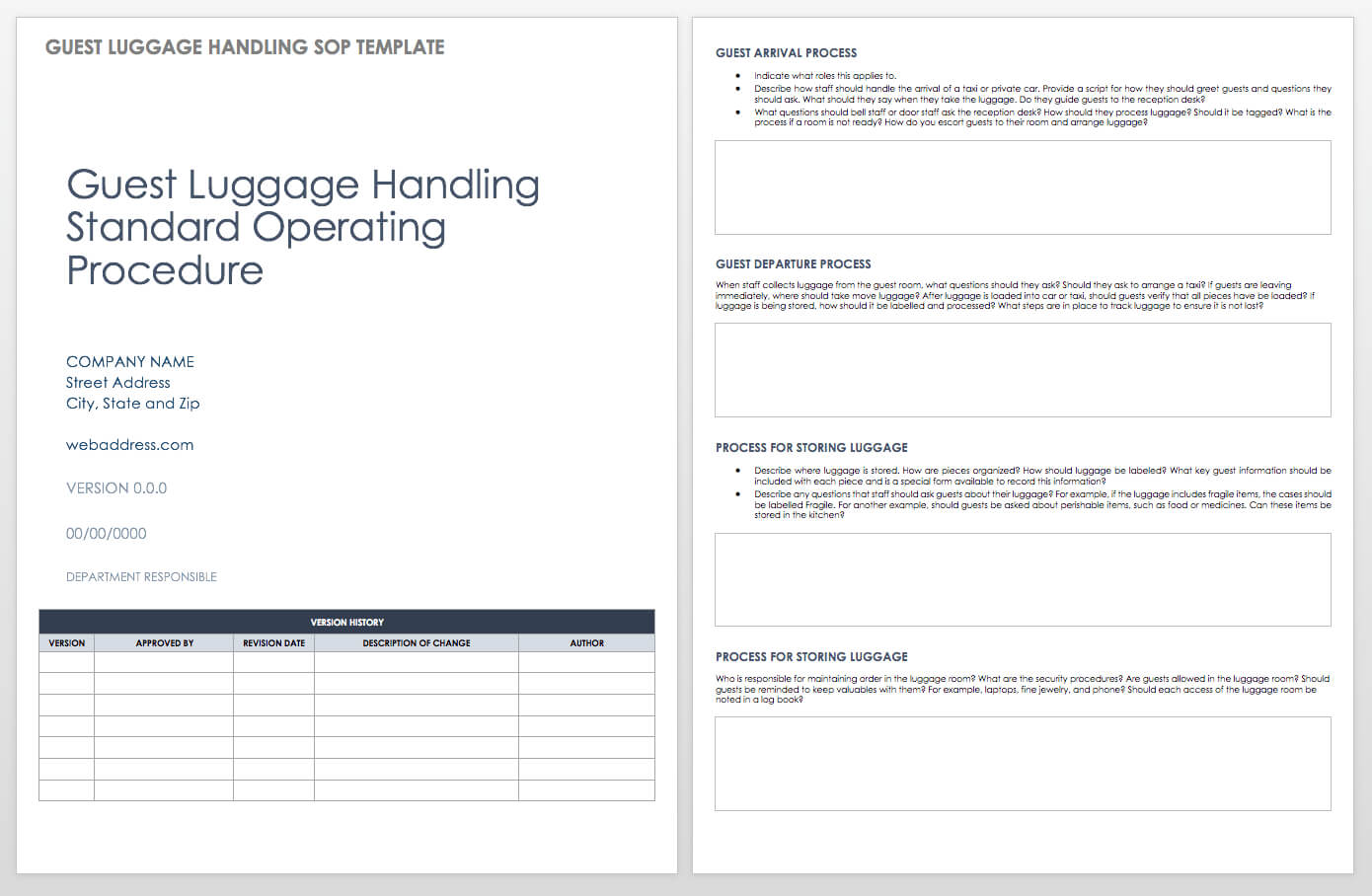 Standard Operating Procedures Templates | Smartsheet With Regard To Procedure Manual Template Word Free