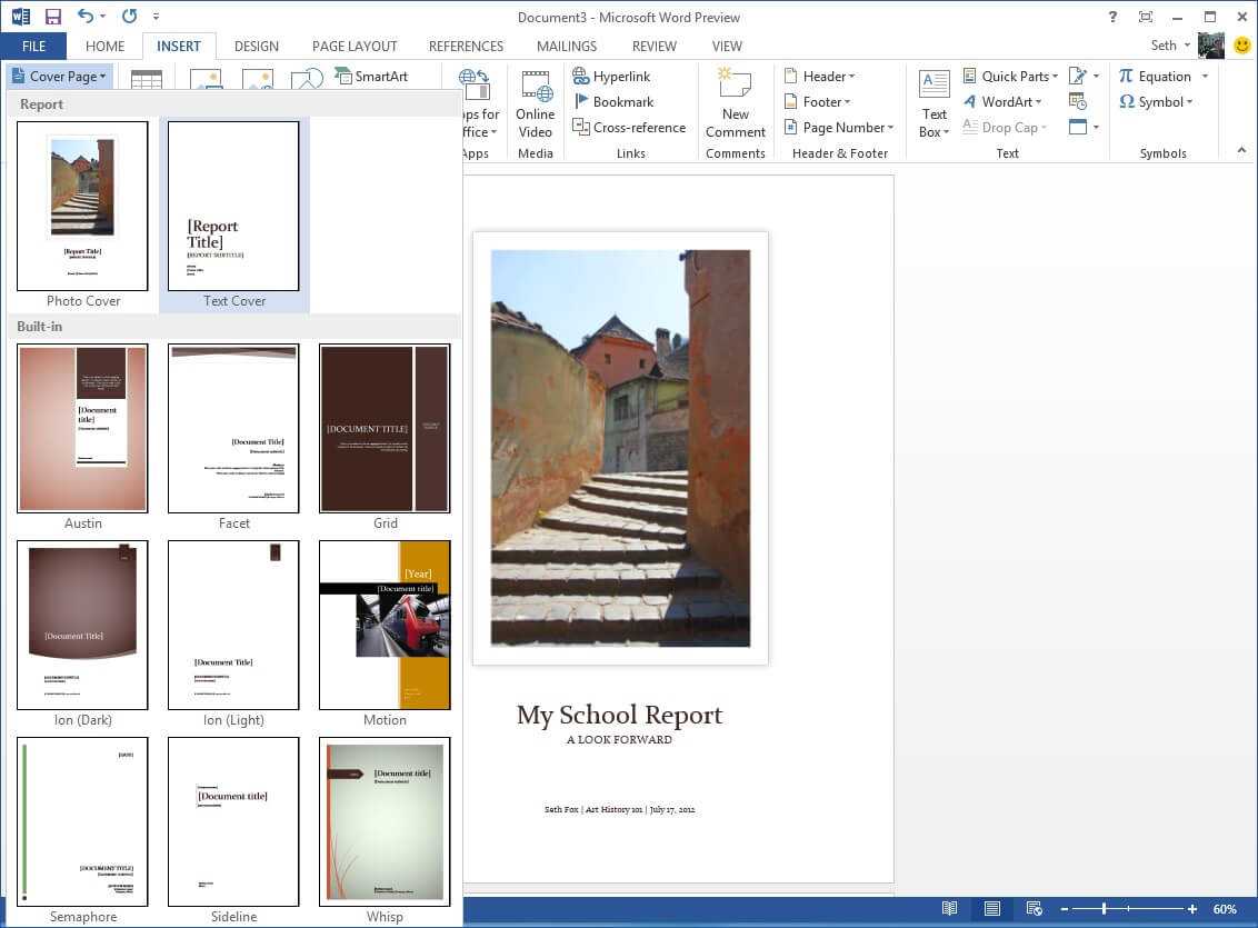 Starting Off Right: Templates And Built In Content In The Within Microsoft Word Cover Page Templates Download