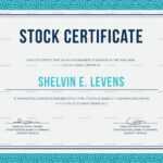 Stock Certificate Template Regarding Ownership Certificate Template