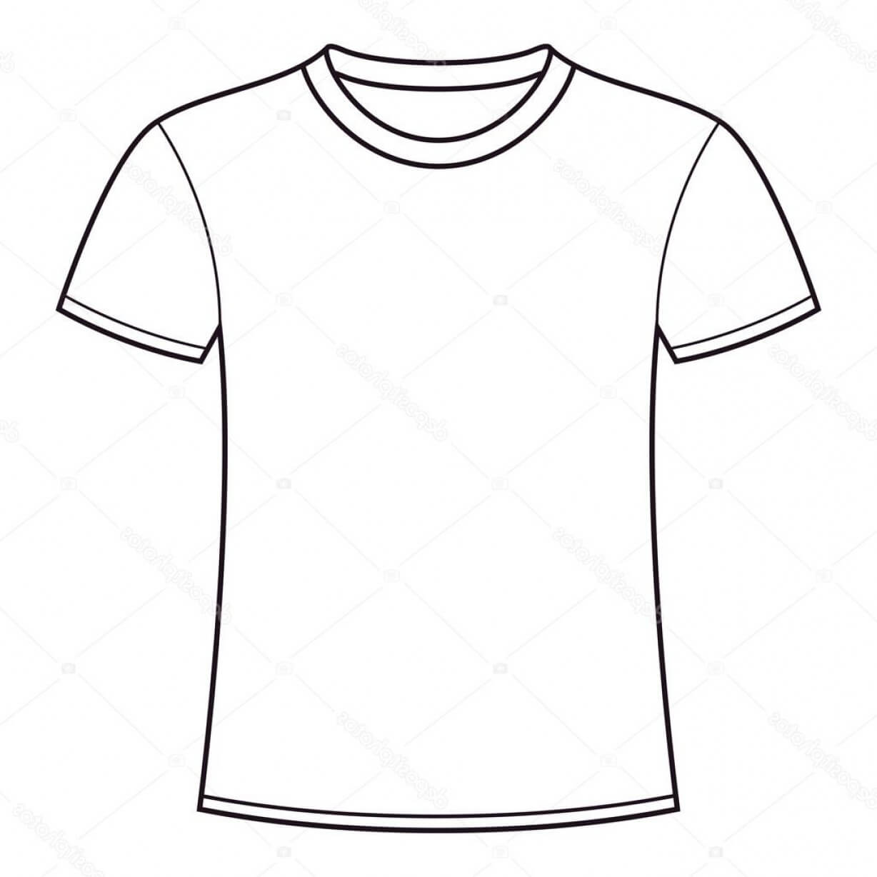 Stock Illustration Blank T Shirt Template | Soidergi Intended For Blank Tshirt Template Printable