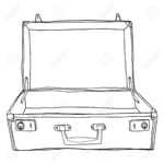 Stock Illustration Inside Blank Suitcase Template