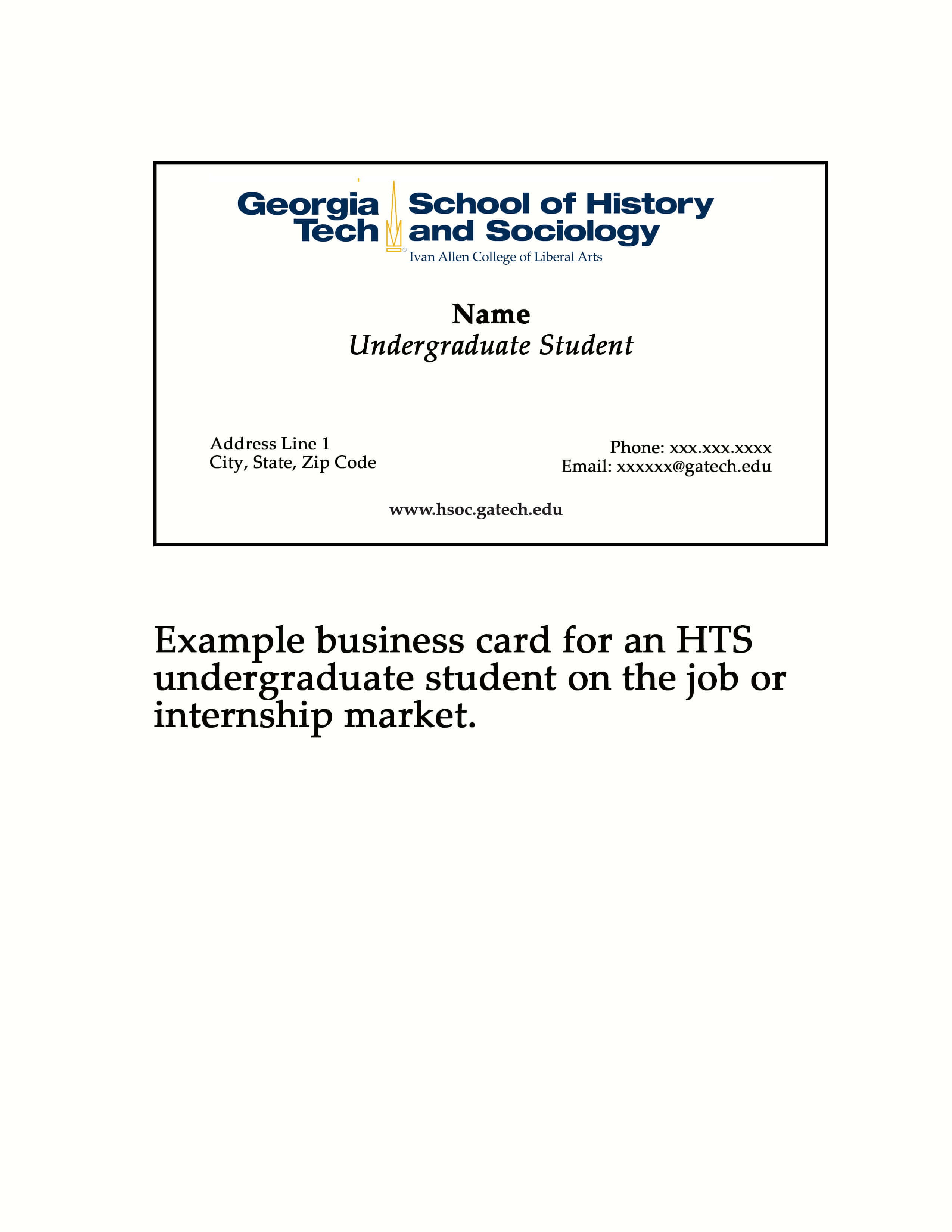 Student Business Card Etiquette College Professional With Regard To Student Business Card Template