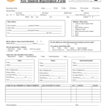 Student Registration Form – 5 Free Templates In Pdf, Word Inside School Registration Form Template Word
