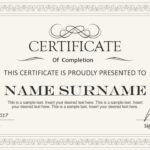 Stylish Certificate Powerpoint Templates With Award Certificate Template Powerpoint