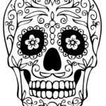 Sugar Skull Coloring Pages Unique Idea Blank Sugar Skull With Blank Sugar Skull Template