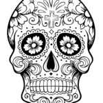 Sugar Skull Drawing Template | Free Download Best Sugar With Regard To Blank Sugar Skull Template