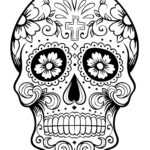 Sugar Skull Drawing Template | Free Download Best Sugar With Regard To Blank Sugar Skull Template