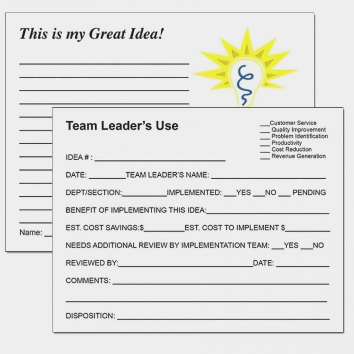 Suggestion Form Template Word Employee With Pictures Large Inside Word Employee Suggestion Form Template