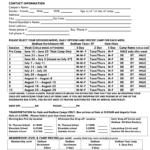 Summer Camp Registration Form Template – Fill Online Intended For Camp Registration Form Template Word