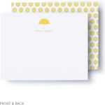 Sunny Umbrellas Baby Shower Thank You Card Regarding Thank You Card Template For Baby Shower