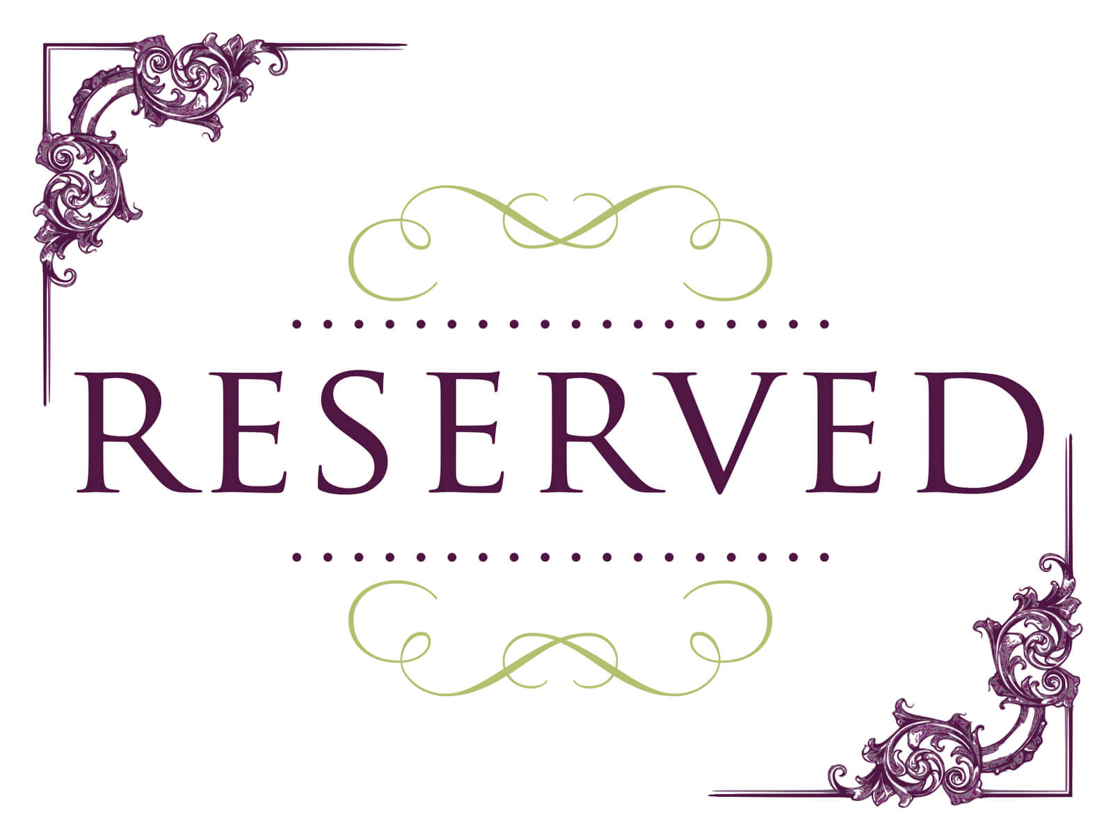 Superb Reserved Signs For Tables | Ideas For The House With Regard To Reserved Cards For Tables Templates