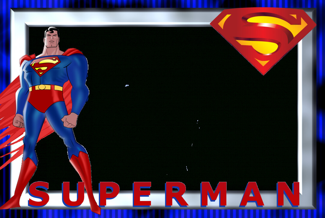 Superman Theme Birthday Invitation Template Bday High With Regard To Superman Birthday Card Template