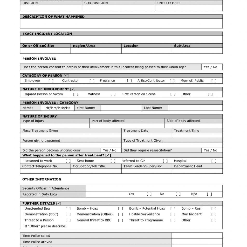 Surveillance Report Template Security Officer Incident Gese With Private Investigator Surveillance Report Template